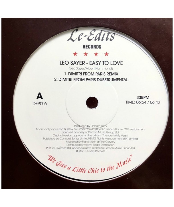 Leo Sayer / Average White Band – Easy To Love / Let’s Go Round Again (12")