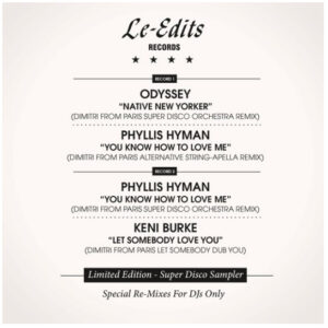 For Disco DJ's Only!! (DFP) - Odyssey / Phyllis Hyman / Keni Burke - Autografato