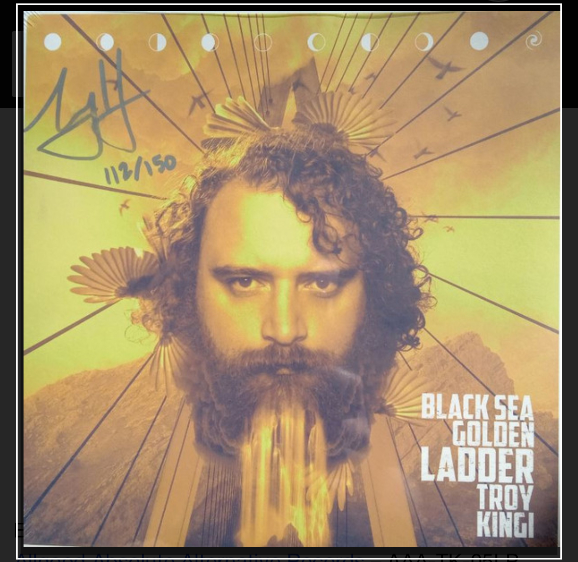Black Sea Golden Ladder (2 LP Gold Signed) – Troy Kingi – Autografato