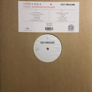 Passio Secundum Mattheum (LP TEST PRESSING) - Latte E Miele